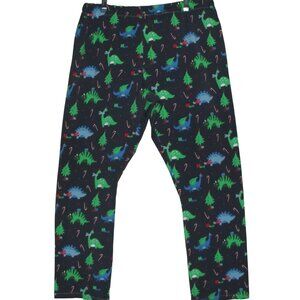 Christmas Dinosaur Pants Mens Large x 30" Handmade gray casual sleep lounge pj